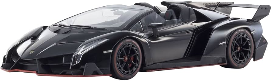 Kyosho 1:18 Lamborghini Veneno Roadster Black : Amazon.co.uk